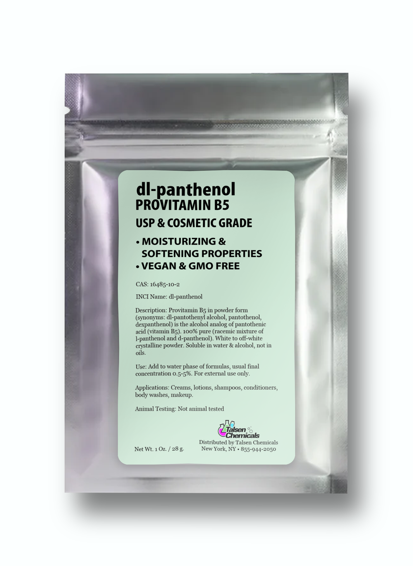 Dl-Panthenol (Provitamin B5) Powder