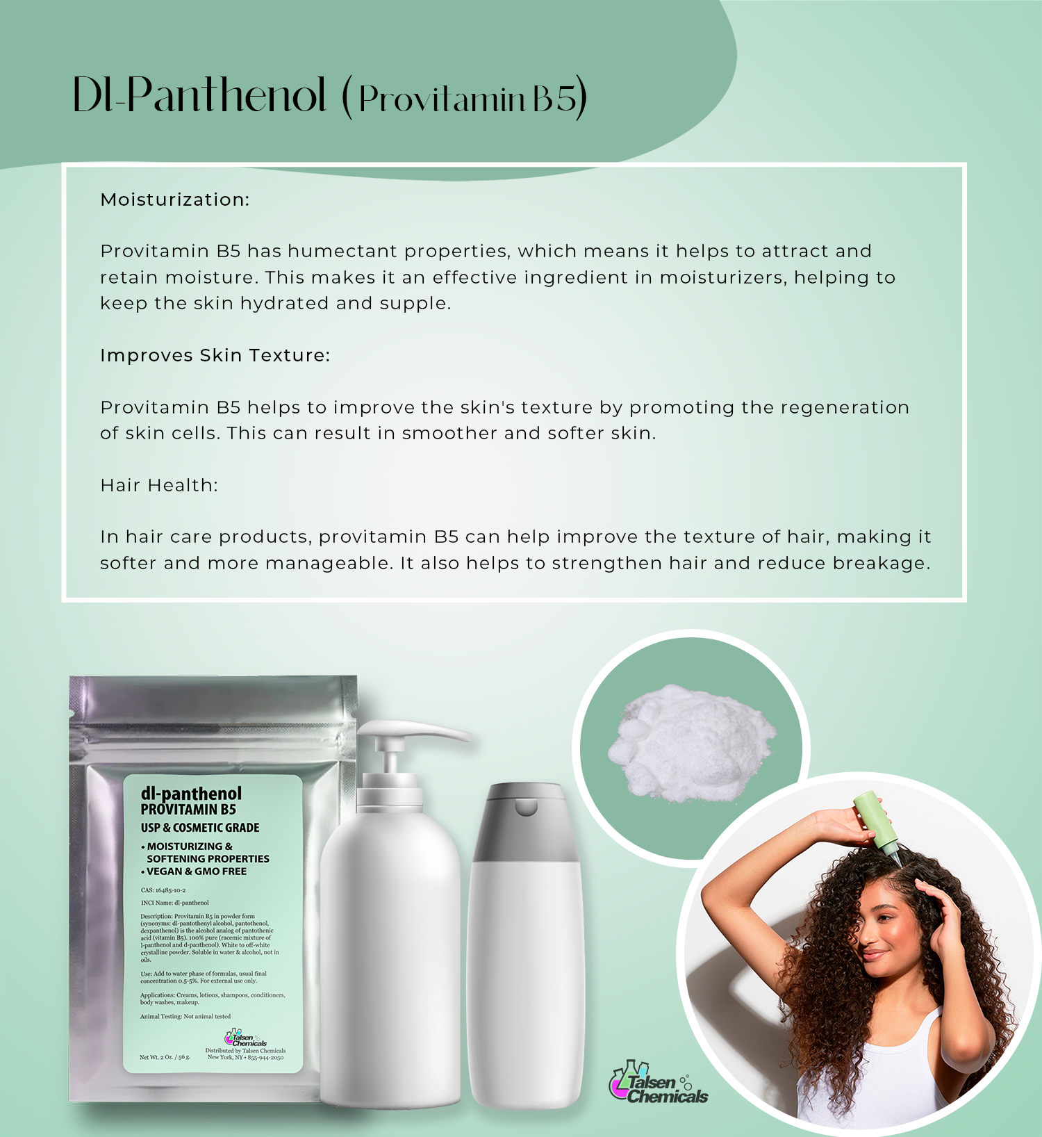 Dl-Panthenol (Provitamin B5) Powder