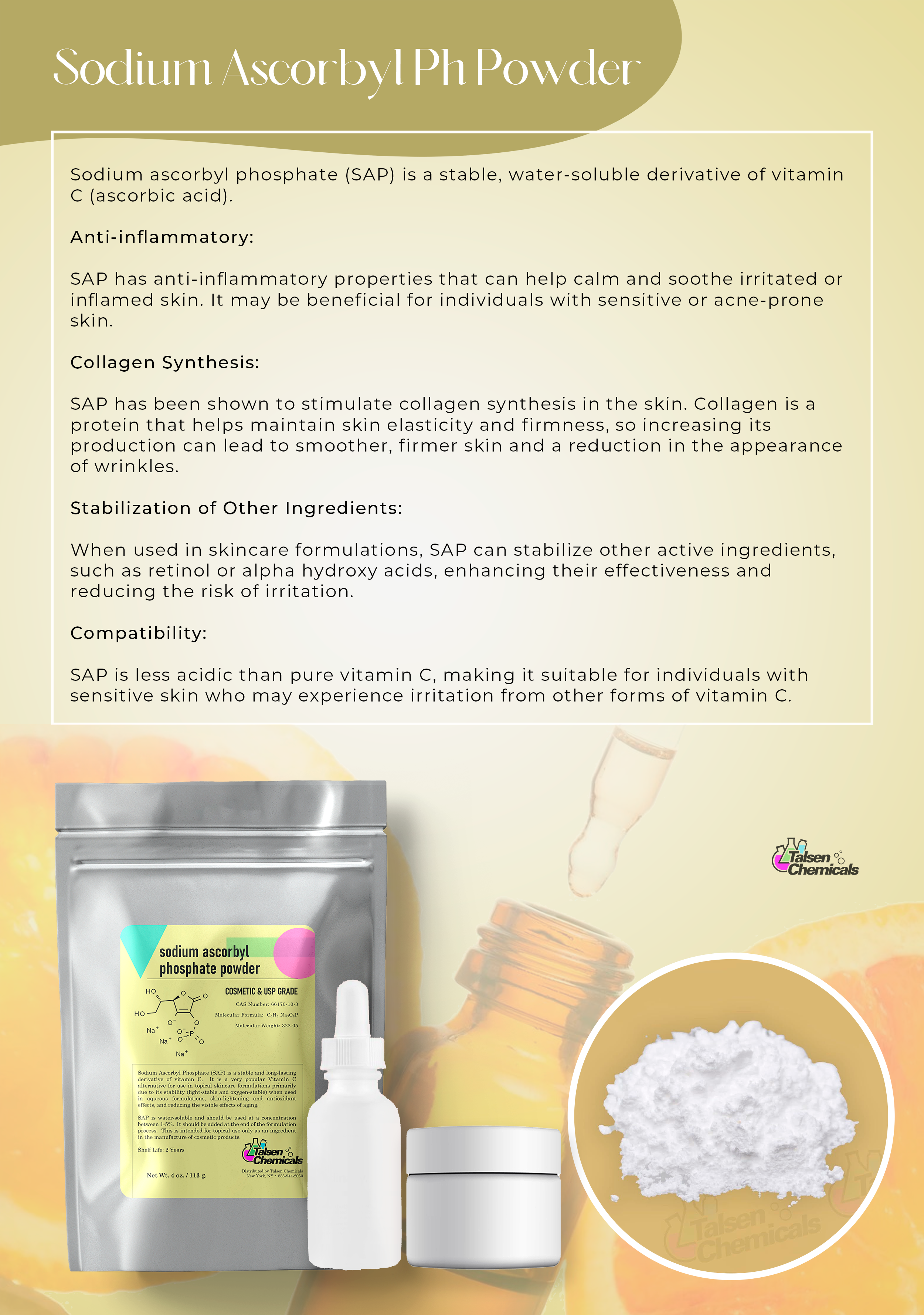 Sodium Ascorbyl Phosphate Powder