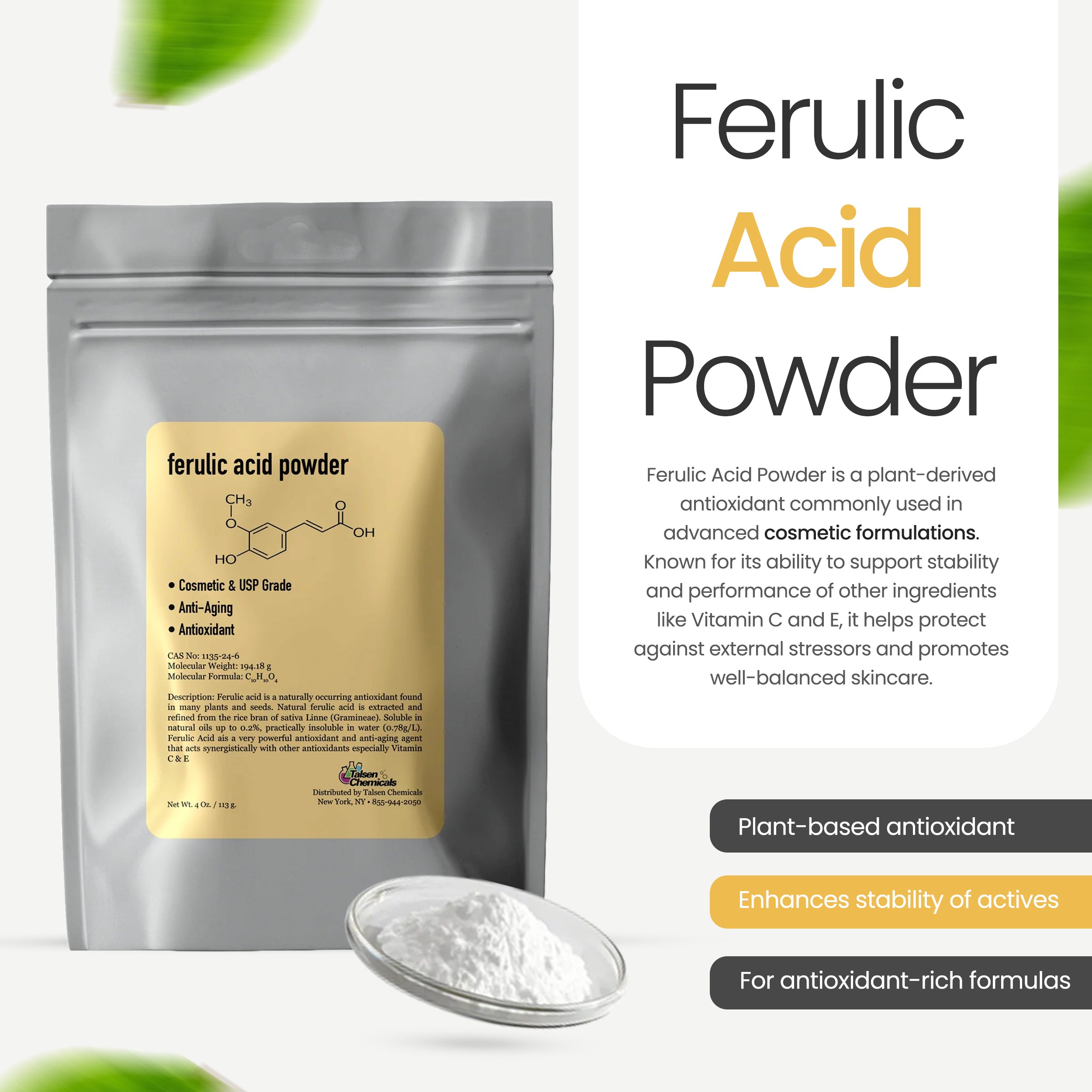Ferulic Acid Powder