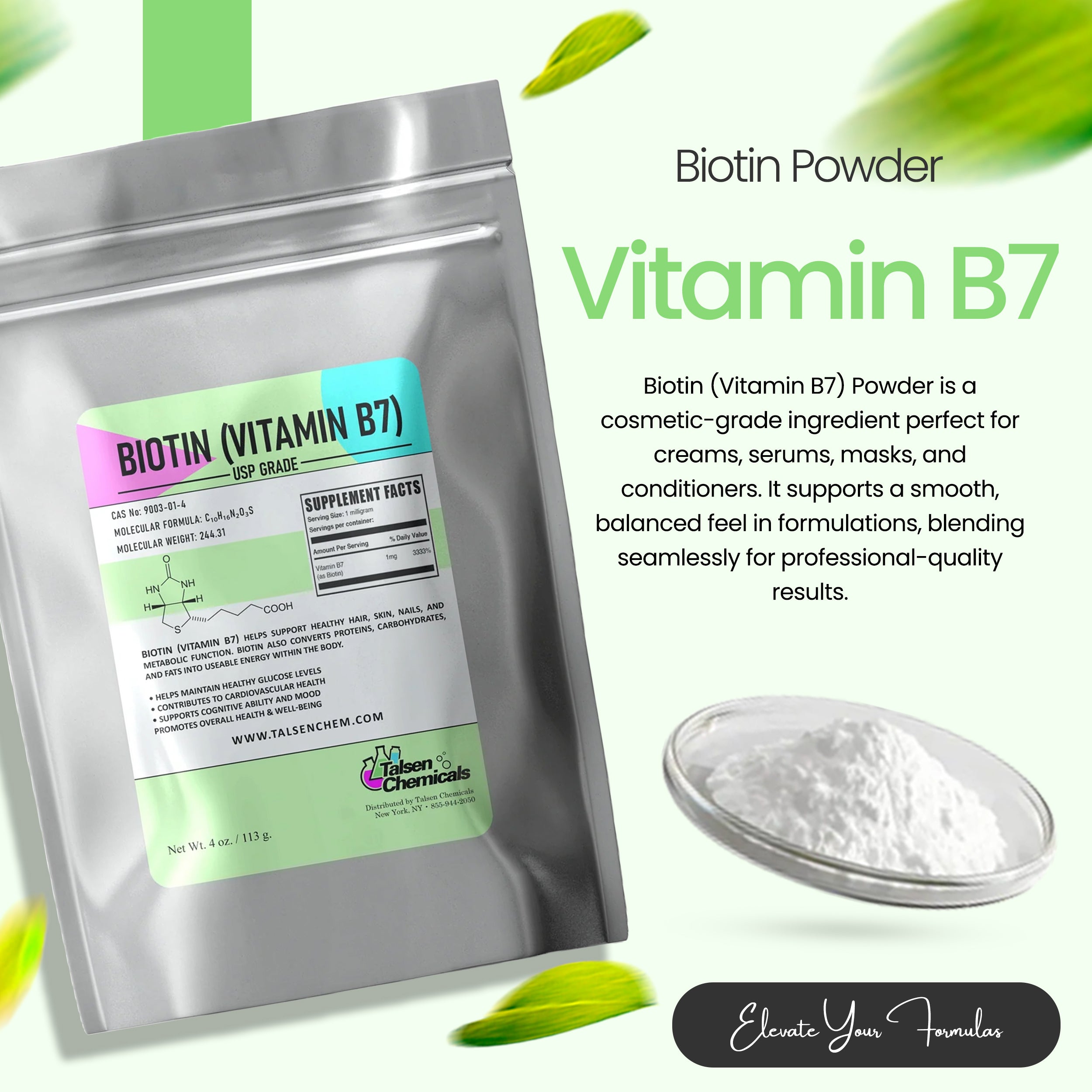 Biotin (Vitamin B7) Powder