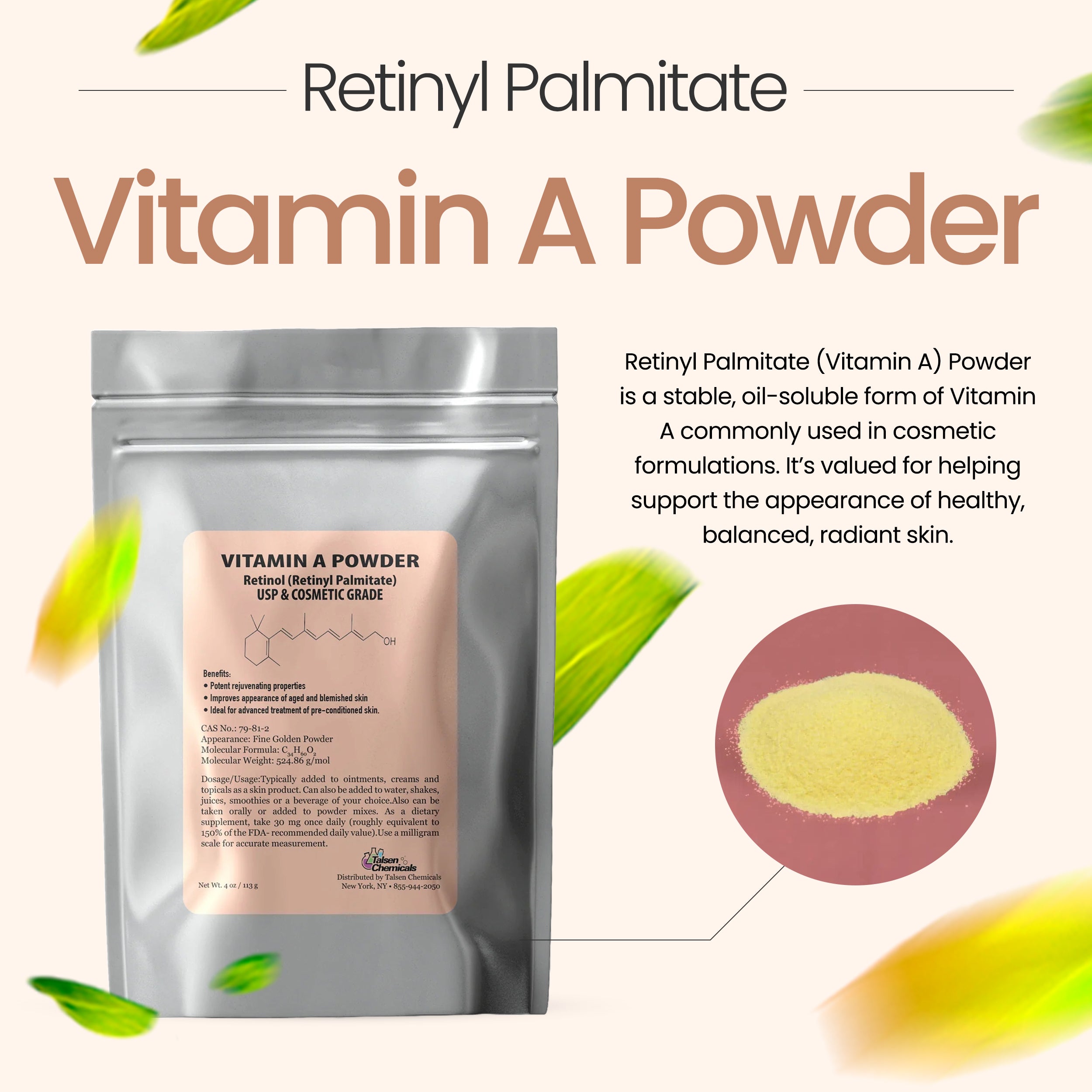 Retinyl Palmitate (Vitamin A) Powder