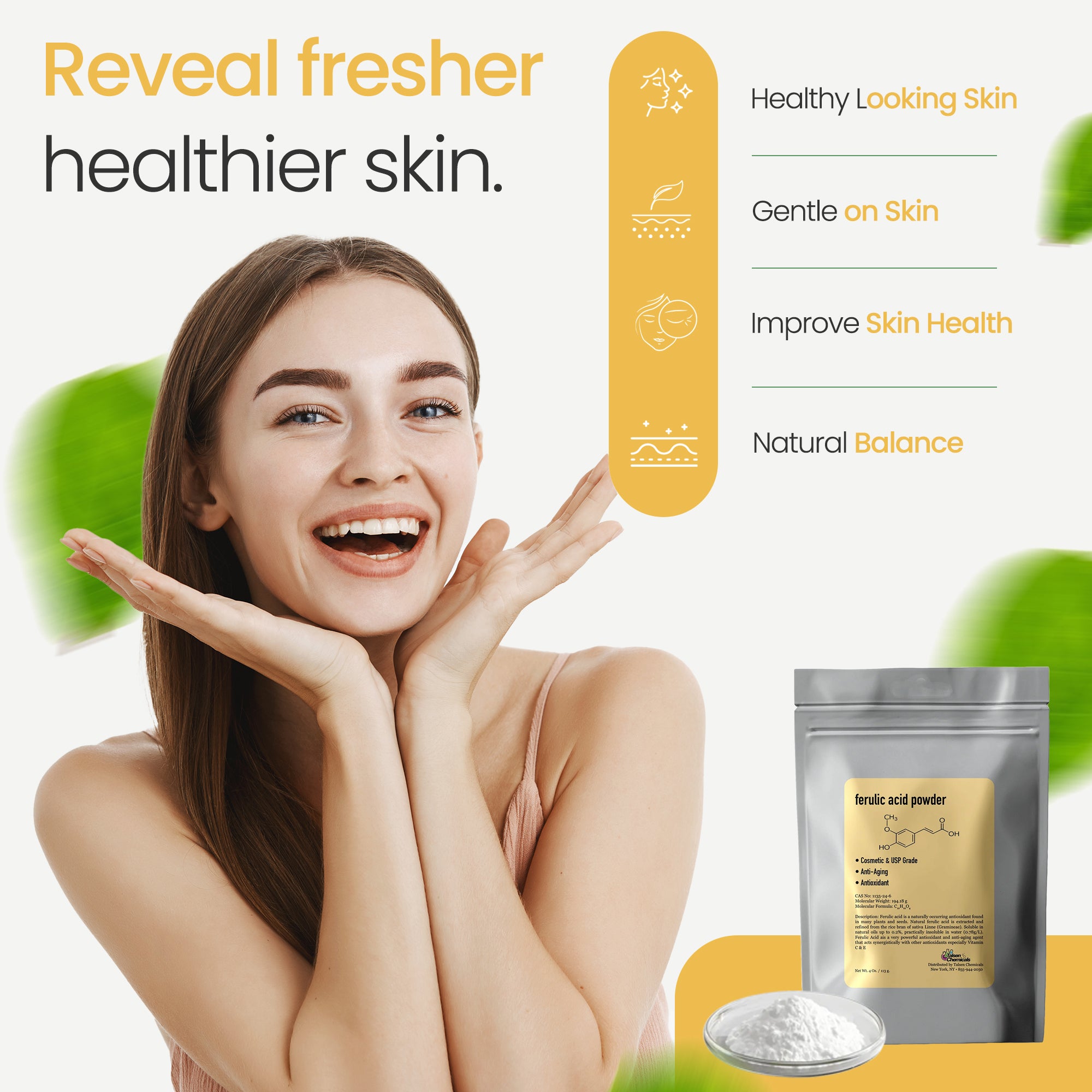 Ferulic Acid Powder