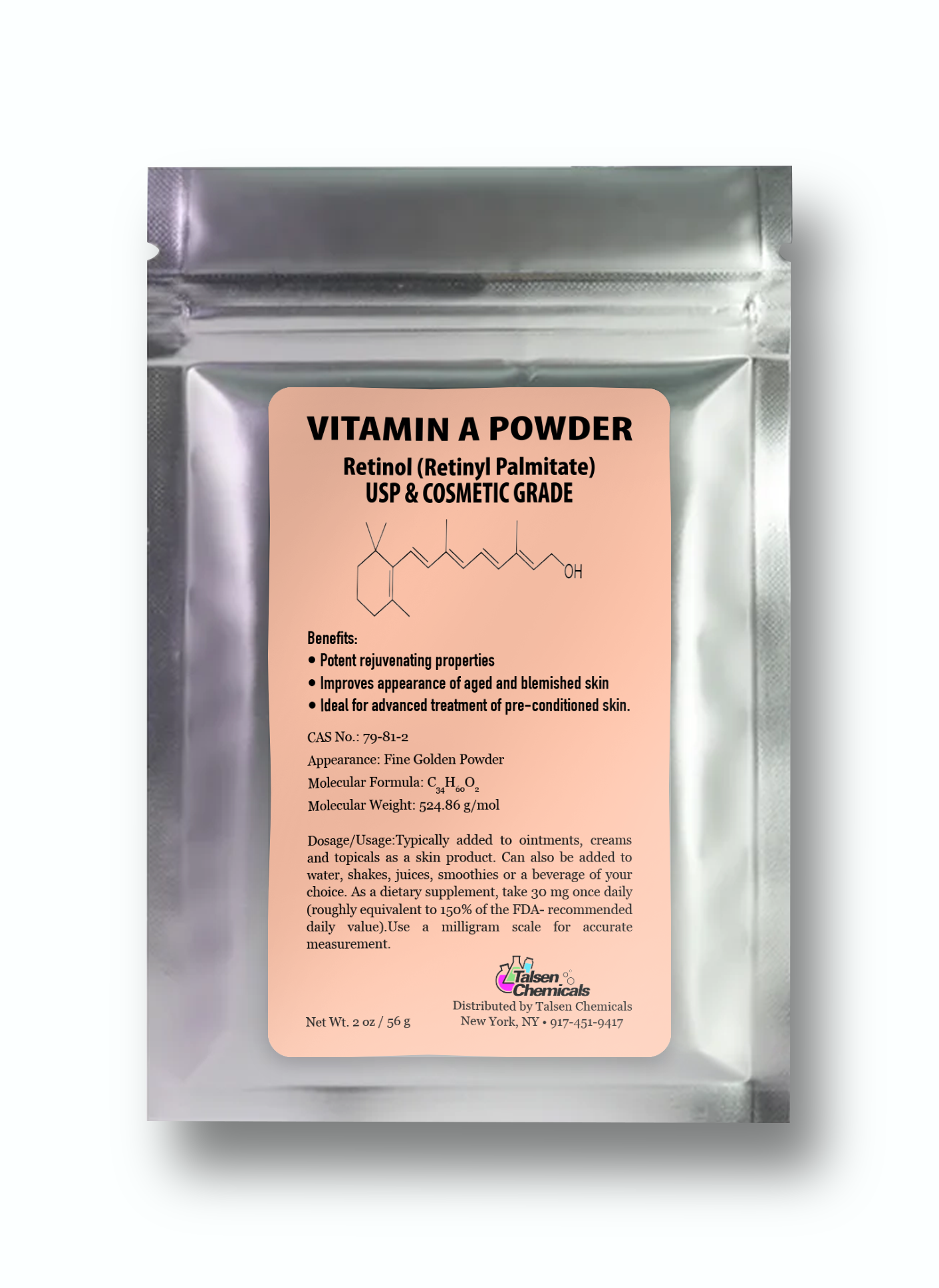 Retinyl Palmitate (Vitamin A) Powder