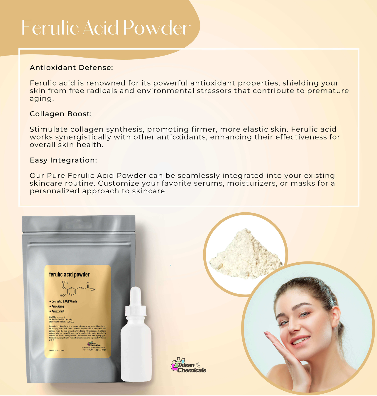 Ferulic Acid Powder