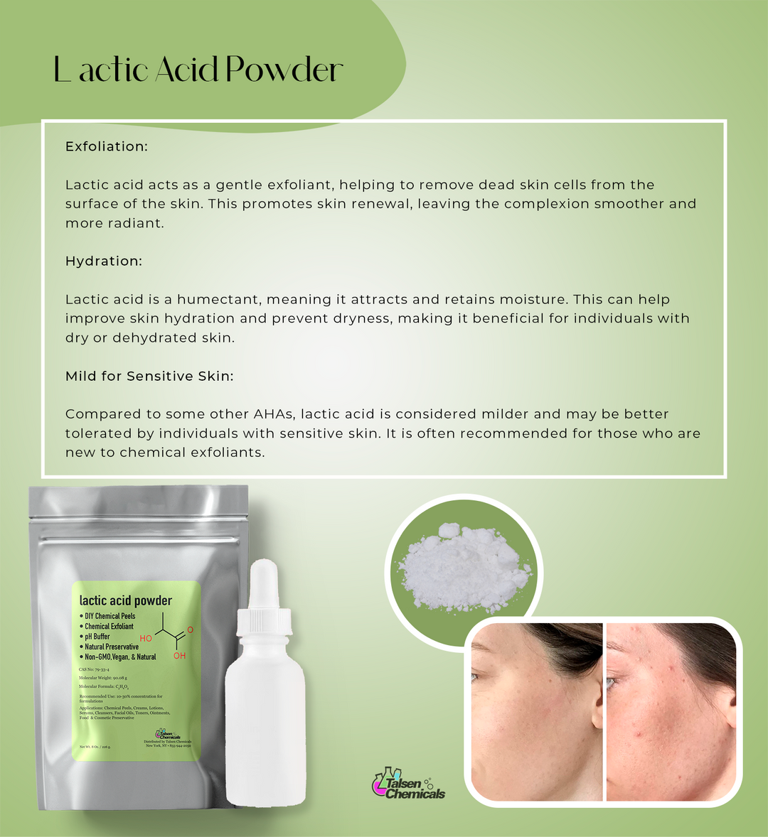 Lactic Acid Powder – TALSEN CHEM